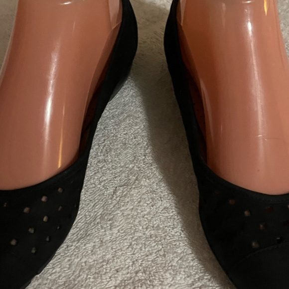 Gabor Hovercraft Black Suede Flats Shoes Sz 7 - Picture 10 of 12